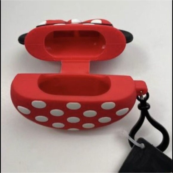 Disney Minnie Mouse Airpod Case Red White Earbud Silicone Case, Brand New w Tags - Picture 4 of 13